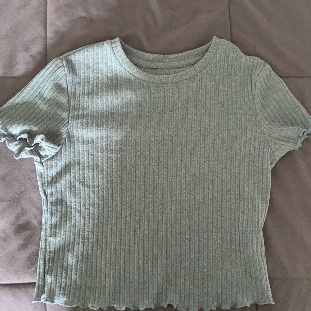 Green Crop Top